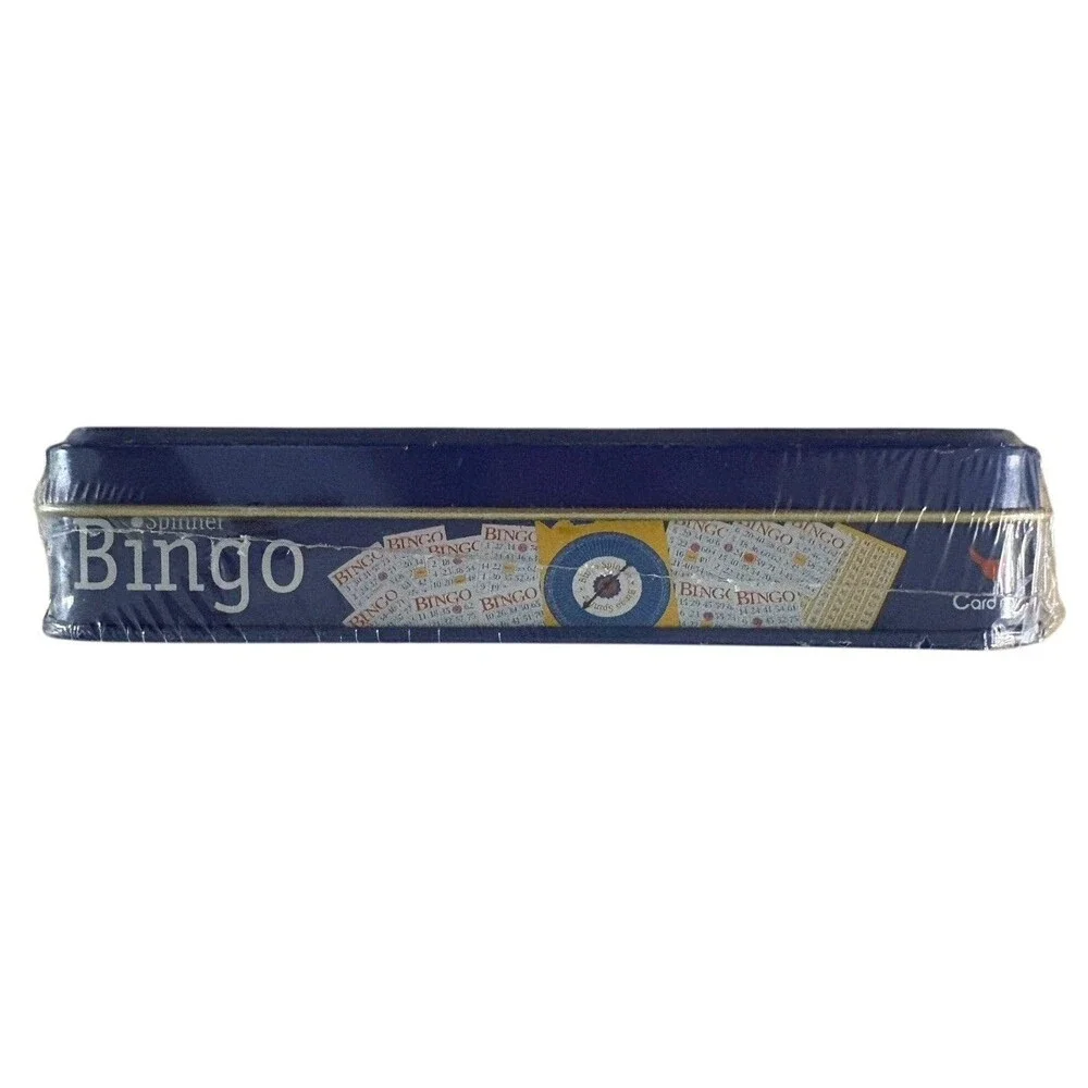 Vintage Cardinal Spinner Bingo Game Premier Edition 2001 Metal Storage Tin New!